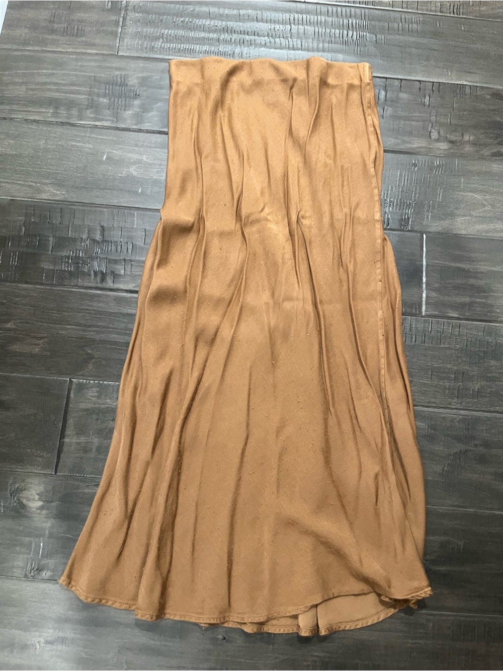 H&M satin bronze skirt